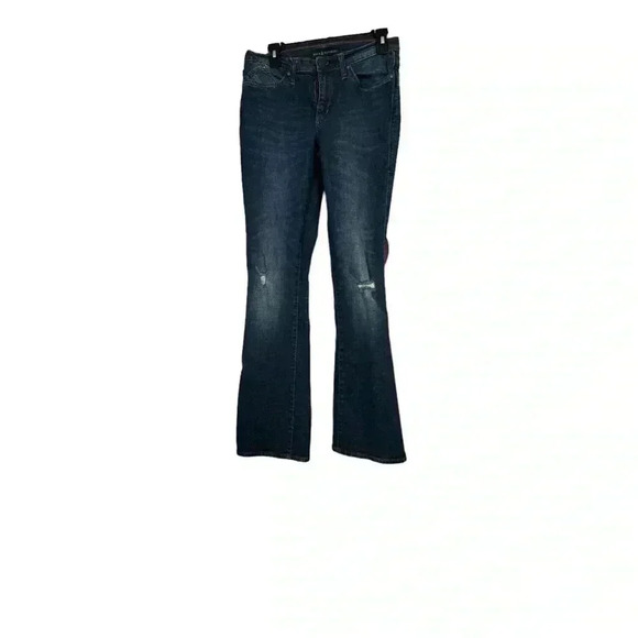Rock & Republic Kasandra Bootcut Jeans Sz 8M Dark Wash Blue Distressed Studded - Picture 1 of 16